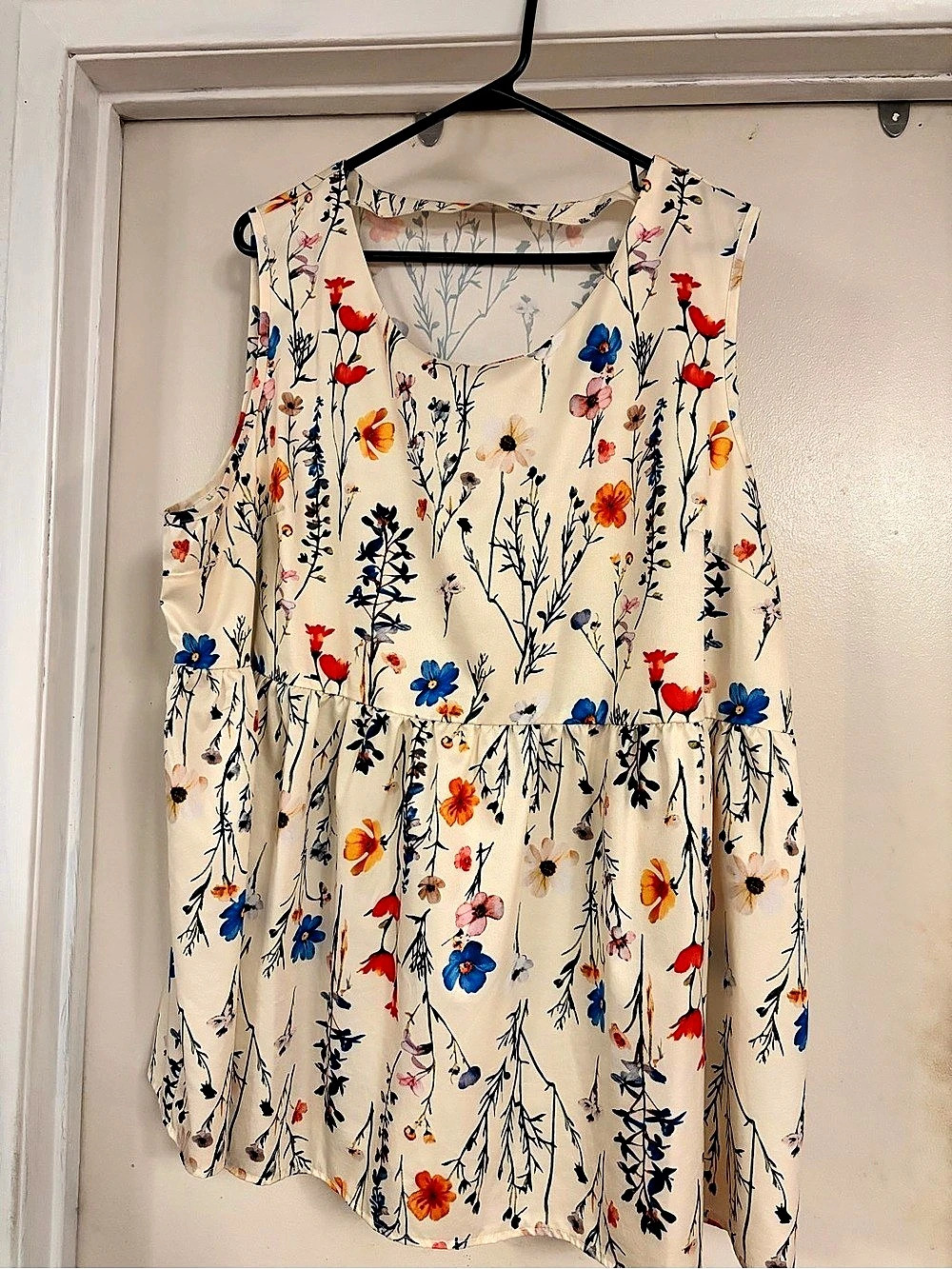 Floral Mini Dress in Cream
